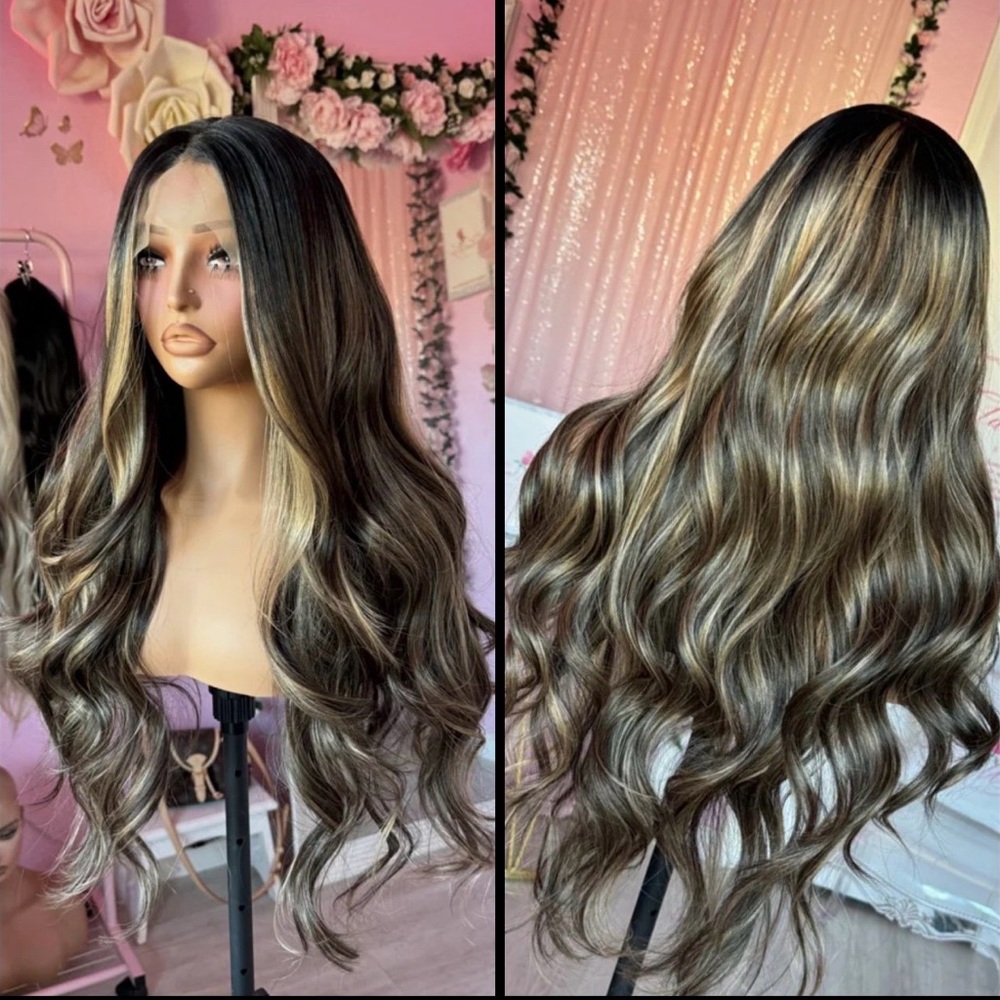 Human Hair Blended Lace Front Wig